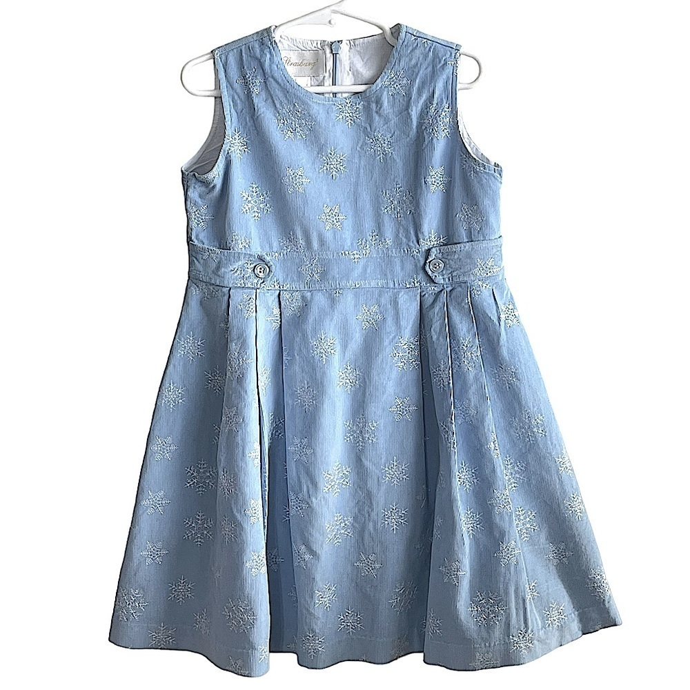 Strasburg Light Blue Corduroy Jumper Dress size 5
